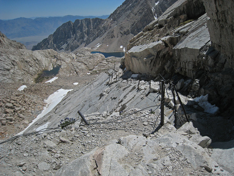 Cables on Mt Whitney Trail