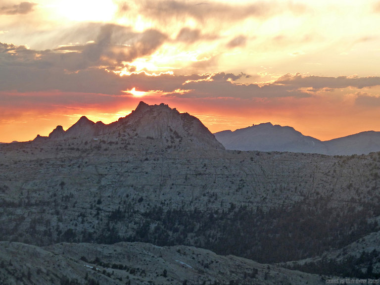 Echo Ridge, Mt Hoffmann at Sunset
