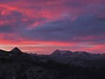 Johnson Peak, Mt Conness at sunset