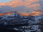 Cathedral Peak, Echo Peaks at sunset